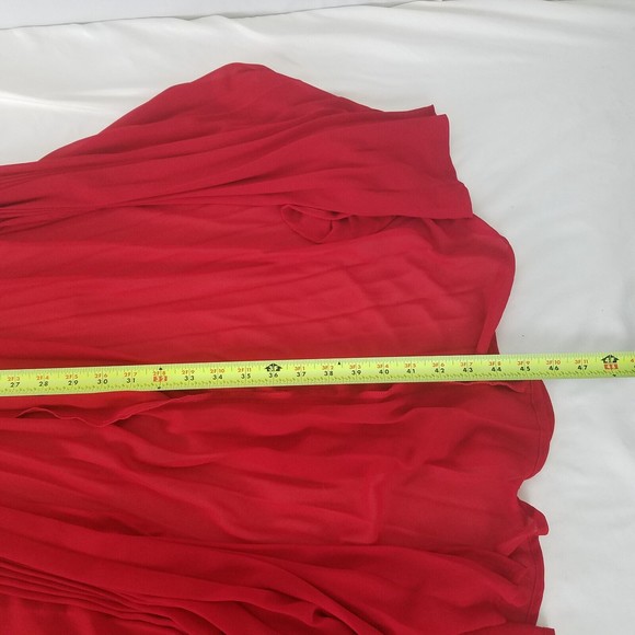 Lush Dress Womens Small Red Sleeveless Party Split Maxi Romper Halter Neck Zip - Picture 11 of 16